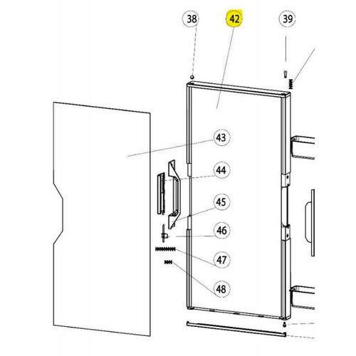 Porte isolée pour réfrigérateur Thetford T2090 - THETFORD