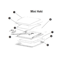 Miniature CADRE INTERIEUR AVEC ROLLOS-POUR MINI HEIKI - attention produit neuf avec défaut d’aspect suite à un sinistre transport - produit neuf jamais utilisé N° 0