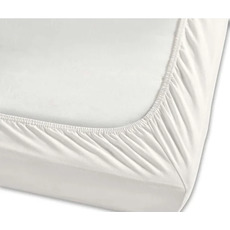 Miniature Drap housse 140 x 190 cm coupe gauche - Blanc - VIA MONDO N° 2