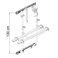 Miniature Pack complet - Carry Bike DJ Sprinter ≥ 06 / Crafter ≤ 16 - FIAMMA N° 3