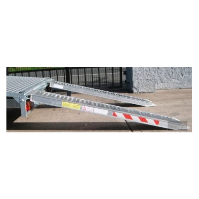 Jeu de 2 rampes alu renforcées droites avec crochet sans rebords - 2m40 - 2000 kg - TRAILERS EQUIPMENT