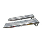Miniature Jeu de 2 rampes alu renforcées droites avec crochet sans rebords - 2m50 - 2900 kg N° 2