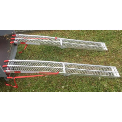 Jeu de 2 rampes alu caillebotis pliantes 2,27 m - 680 kg - TRAILERS EQUIPMENT