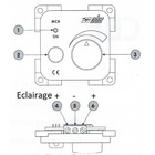 Miniature VARIATEUR ÉLECTRIQUE 12V - GRIS FONCE - CBE N° 1