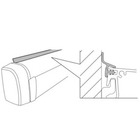 Miniature Joint d’étanchéité Sealing Rubber-  vendu au mètre– Blanc – Pour store 4200 avec adaptateur plat - THULE N° 1