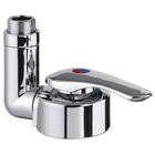 Miniature Robinet mitigeur Compact TWIST Ø39 mm avec contacteur et sortie Douchette et Raccord Tétine 10 mm - REICH N° 0