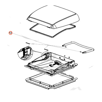Kit de fixation pour Mini-Heki - DOMETIC