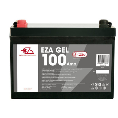 Batterie auxiliaire Gel 100Ah 12 V pour camping-car - EZA