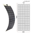 Miniature Panneau solaire SOUPLE PERC FLEX 12V - 350W TEDLAR BLANC ETFE POLYMERE - ENERGIE MOBILE N° 2