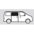 Miniature Baie latéral avant passager - Ford TRANSIT V710 après 2023 - 1209x561 - COULISSANTE N° 1
