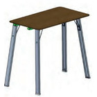 Miniature TABLE DE CAMPING INTEGREE A LA PORTE COULISSANTE - TANSPORTER  T5 & T6  - GRISE VW  N° 1