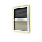 Miniature CADRE INTERIEUR AVEC STORE OCCULTANT & MOUSTIQUAIRE - 450 X 450 - AVEC LED - MASIS N° 0