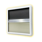 Miniature CADRE INTERIEUR AVEC STORE OCCULTANT & MOUSTIQUAIRE - 450 X 450 - AVEC LED - MASIS N° 5