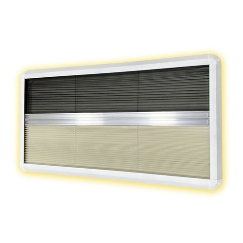 CADRE INTERIEUR AVEC STORE OCCULTANT & MOUSTIQUAIRE - 650 X 300 - AVEC LED - MASIS CADRE INTERIEUR AVEC STORE OCCULTANT & MOUSTIQUAIRE - 650 X 300 - AVEC LED - MASIS