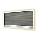 Miniature CADRE INTERIEUR AVEC STORE OCCULTANT & MOUSTIQUAIRE - 650 X 300 - AVEC LED - MASIS N° 1