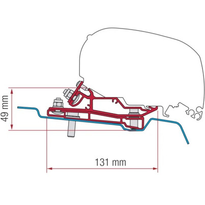 Kit F80 FORD Transit H3 - 400cm - FIAMMA 