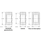 Miniature Module d'encastrement pour interrupteurs 12 V -  Contura II - OSCULATI - N° 1