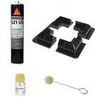 Miniature Kit de pose panneau solaire – Supports noirs MASIS & accessoires Sika N° 0