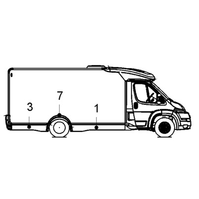 BAS DE CAISSE ARRIERE DROIT POUR CHAUSSON FLASH 28 - 2011 - TRIGANO