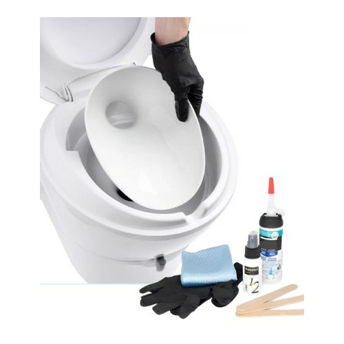 KIT Installation + INSERT porcelaine TWUSCH pour WC - Thetford KIT Installation + INSERT porcelaine TWUSCH pour WC - Thetford