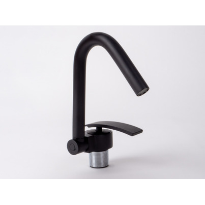 ROBINET MITIGEUR RABATTABLE NOIR POUR TUYAU PER 12mm - ARGO -