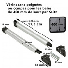 Miniature COMPAS DE BAIE POUR BAIE POUR S7 DE HAUTEUR 400 MM - DOMETIC N° 1