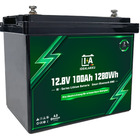 Miniature Batterie au lithium IB SERIES LiFePO4 12 V 100 Ah Smart BMS avec Bluetooth - IDEALAKKU N° 1