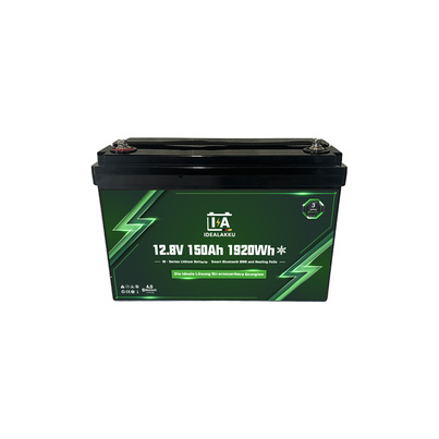 Batterie au lithium IB SERIES LiFePO4 12 V 150 Ah Smart BMS avec Bluetooth CHAUFFANTE- IDEALAKKU