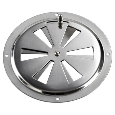 Grille aération inox à fermeture 127 mm - SANS MOUSTIQUAIRE - OSCULATI