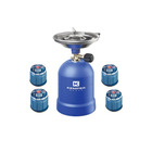 Miniature Réchaud à gaz portable + 4 CARTOUCHES - KEMPER N° 0