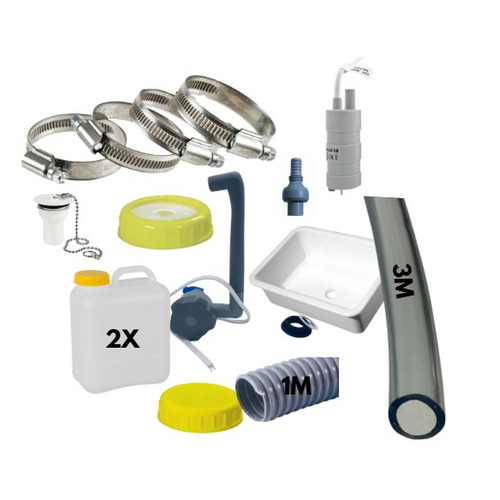 PACK EAU COMPLET 12V – INSTALLATION EAU PROPRE & USÉE  PACK EAU COMPLET 12V – INSTALLATION EAU PROPRE & USÉE