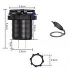 Miniature Prise USB-C encastrable avec double port USB-C - Voltmètre LED intégré - N° 3