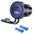 Miniature Prise charge rapide encastrable -  USB + USB-C  N° 0