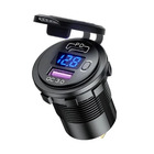 Miniature Prise charge rapide encastrable - USB + USB-C - Voltmètre intégré  N° 0