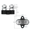 Miniature Paire de Goujon double borne M8  -  80A - 48V N° 1