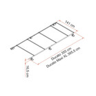 Miniature GALERIE DE TOIT ROOF RAIL POUR DUCATO - Deep Black - FIAMMA N° 1