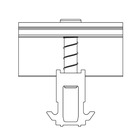 Miniature DomeClamp End Clamp 30-50 mm, noir anodisé  - K2 N° 2