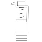 Miniature DomeClamp End Clamp 30-50 mm, noir anodisé  - K2 N° 3