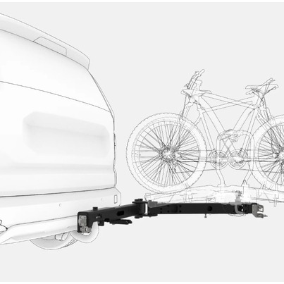Bras pivotant porte-vélos- OUVERTURE A GAUCHE (Coté conducteur) - SKEP