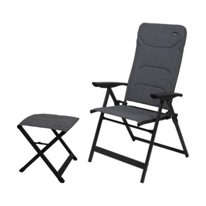 PACK DETENTE : Fauteuil camping matelassé + repose pied - TRIGANO