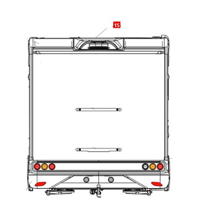 BANDEAU FEU STOP/CAMERA TVDL N1 - TRIGANO