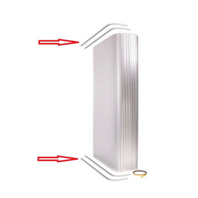 Rails de guidage pour porte de douche à enroulement, 1 jeu haut + bas - CARBEST