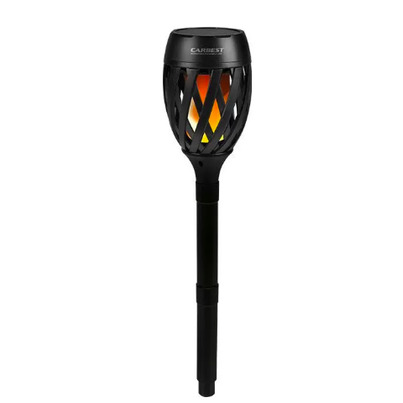 Lanterne LED solaire effet flammes - CARBEST -