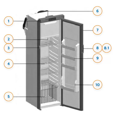 Capuchon de poignée CARBEST  pour frigo à compression MH140L - CARBEST