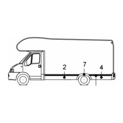 Galon noir pour CHAUSSON FLASH 03 - 2006 - TRIGANO