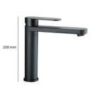 Miniature ROBINET MITIGEUR LINNEA L RACCORD TETINE 10/12mm - NOIR MAT - REICH N° 1