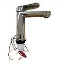 Miniature Robinet mitigeur LINNEA E avec contacteur raccord tétine 10mm – Chrome - REICH N° 1