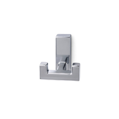 Patère double chromée 50 x 50 x 45 mm - CARBEST