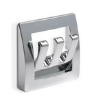 Miniature Patère triple rétractable - CARBEST N° 1