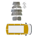 Miniature NRF KIT COMPLET - Pare brise + latéral + 2 portes coulissante - C. BERLINGO - P. PARTNER 1996 - 200E - NRF N° 0